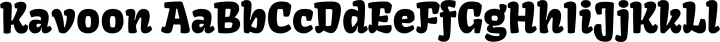 Kavoon Regular free font