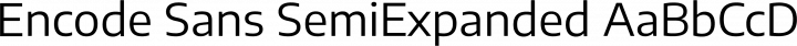 Encode Sans SemiExpanded Regular free font